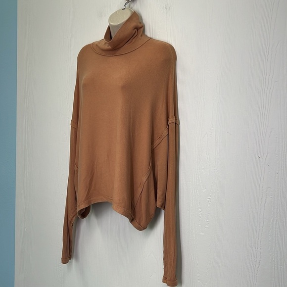 Free People - We The Free Alameda Lightweight Ribbed Pullover Acorn Top Size SM - Picture 7 of 12